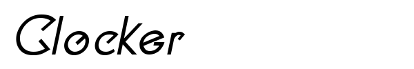 Clocker font preview